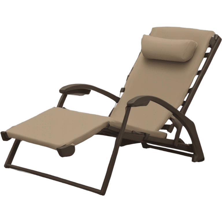 brown beach lounge chair emoji