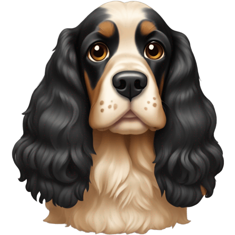 Black and Tan cocker spaniel dog  emoji