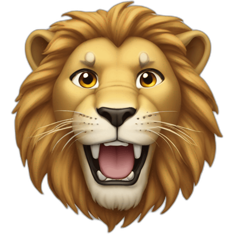 Lion super hero emoji