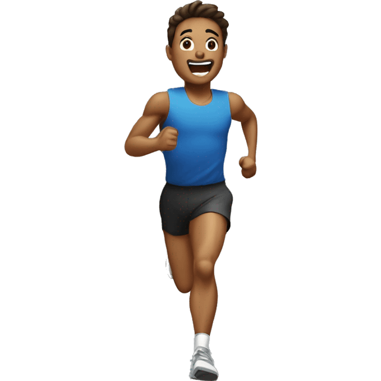 running after the clock emoji