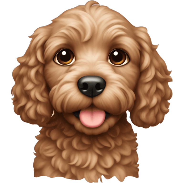 Cockapoo puppy emoji