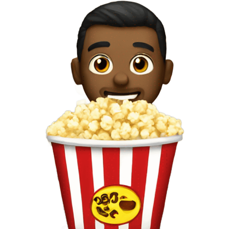 Create images selling popcorn  emoji