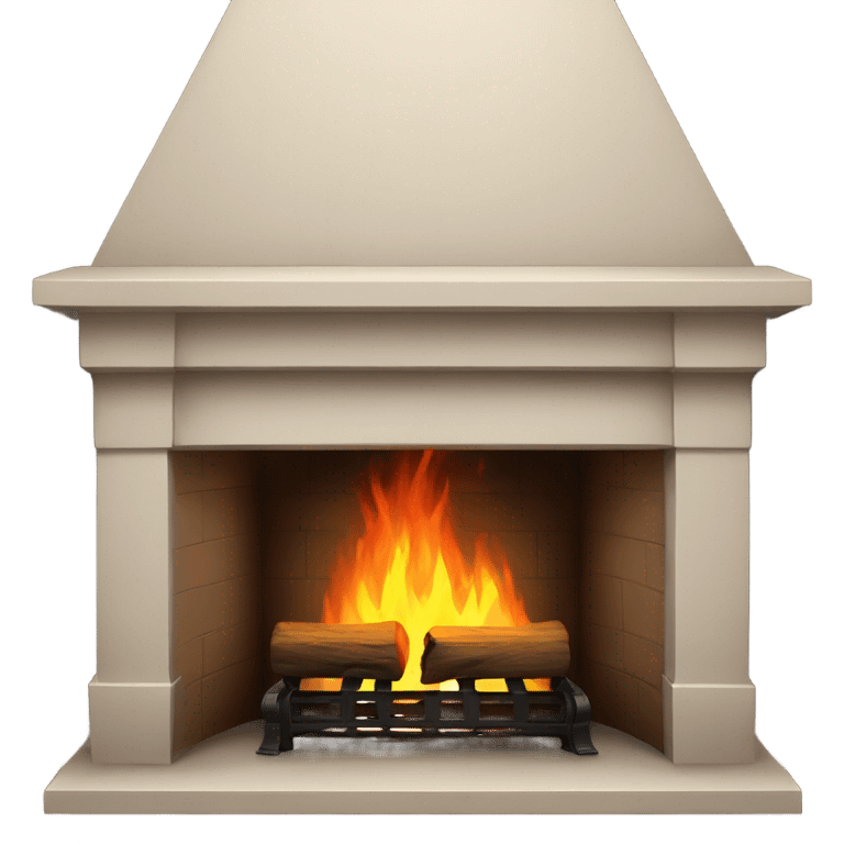 Realistic fireplace  emoji