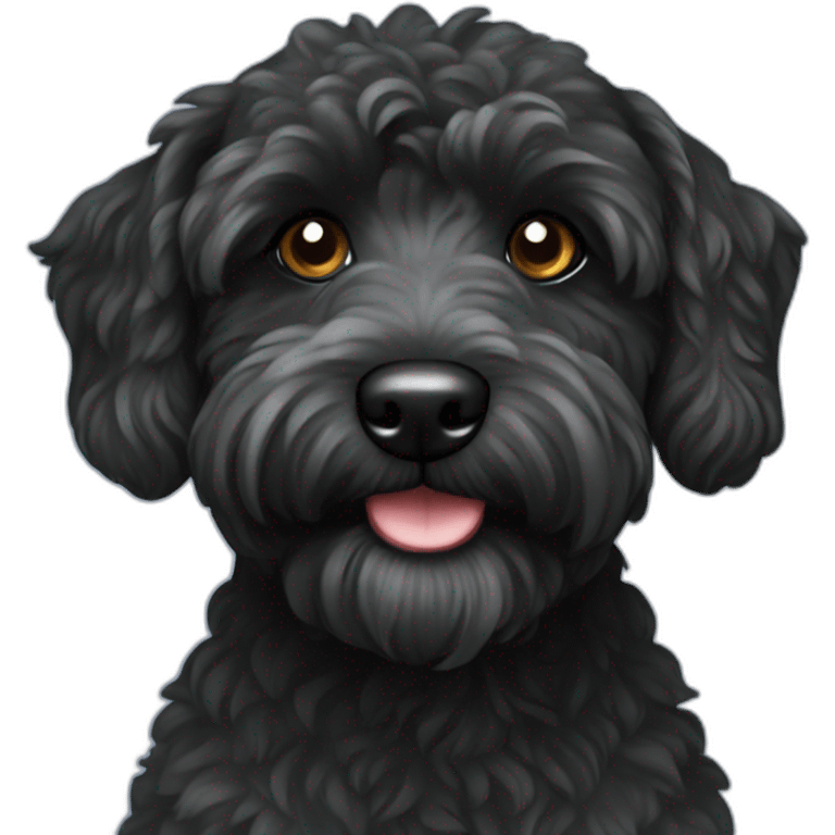 black schnoodle emoji