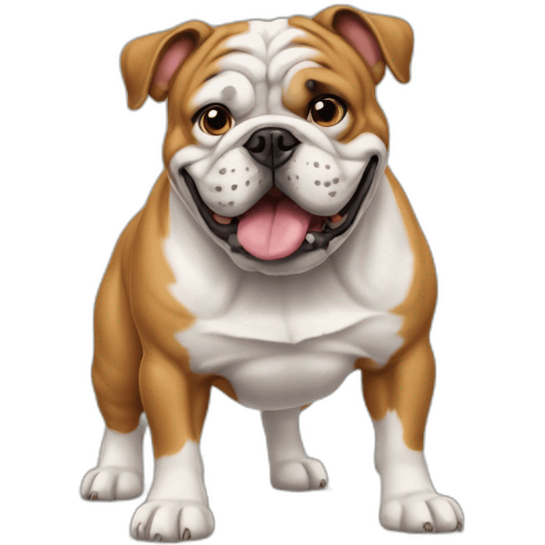 Dog Bulldog full-height emoji