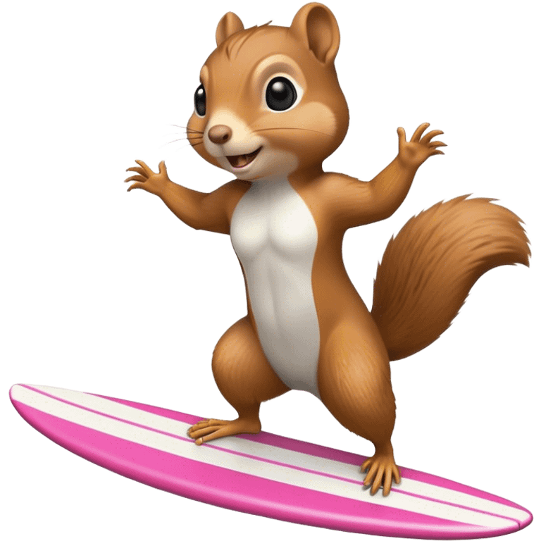 Surfing squirrel emoji