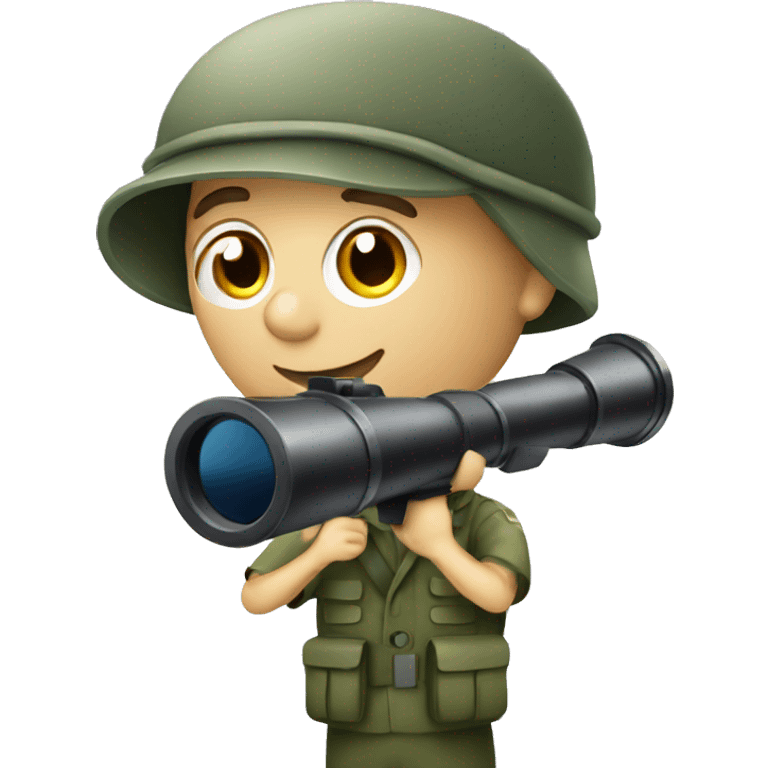 military Person with telescope emoji