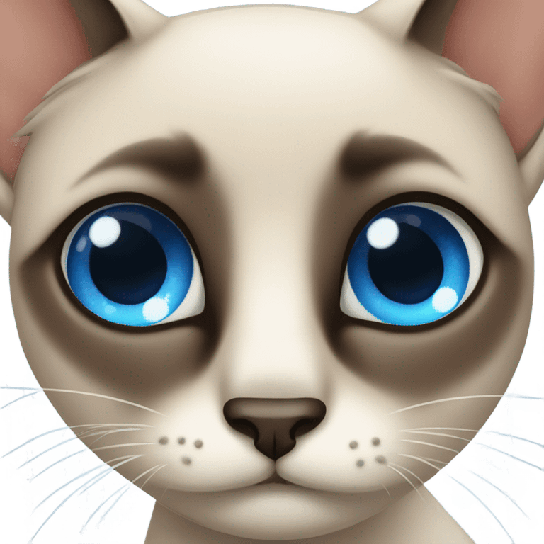 siamese cat crying  emoji