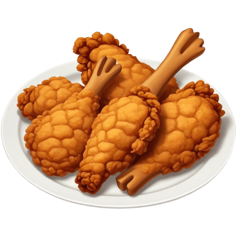 Fried chicken emoji