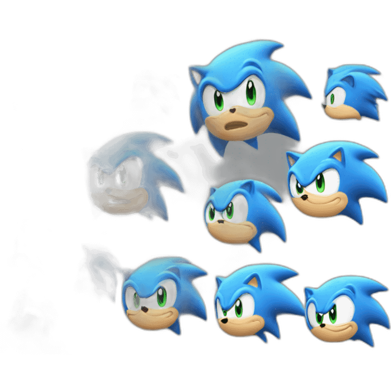 Light blue sonic head emoji