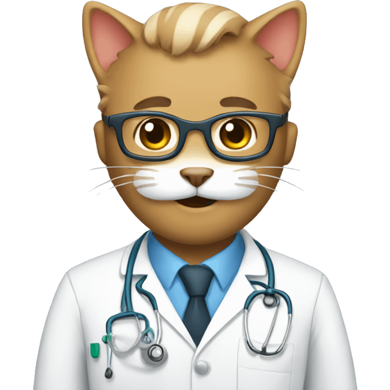 cat doctor emoji