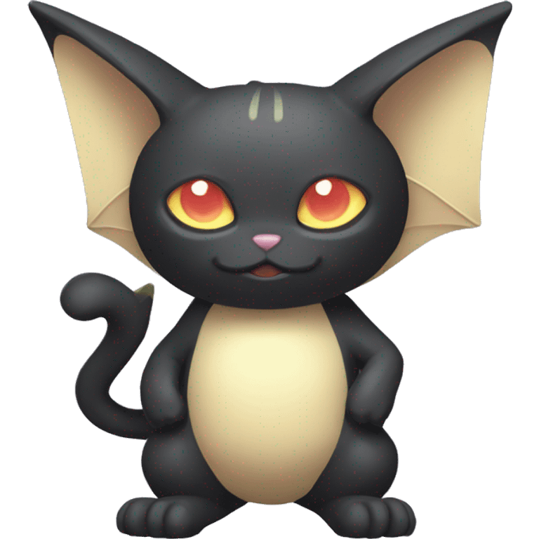 Type-Dark-type-Psychic-type-Fakémon-Bat-Cat full body emoji