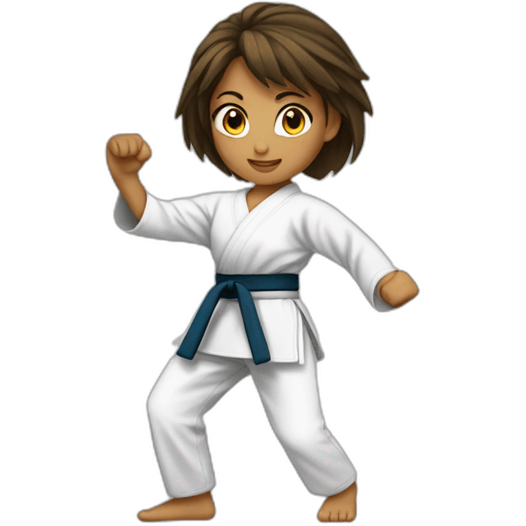 karate girl emoji