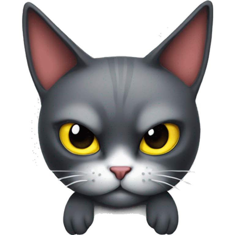 Cat with evil ears emoji