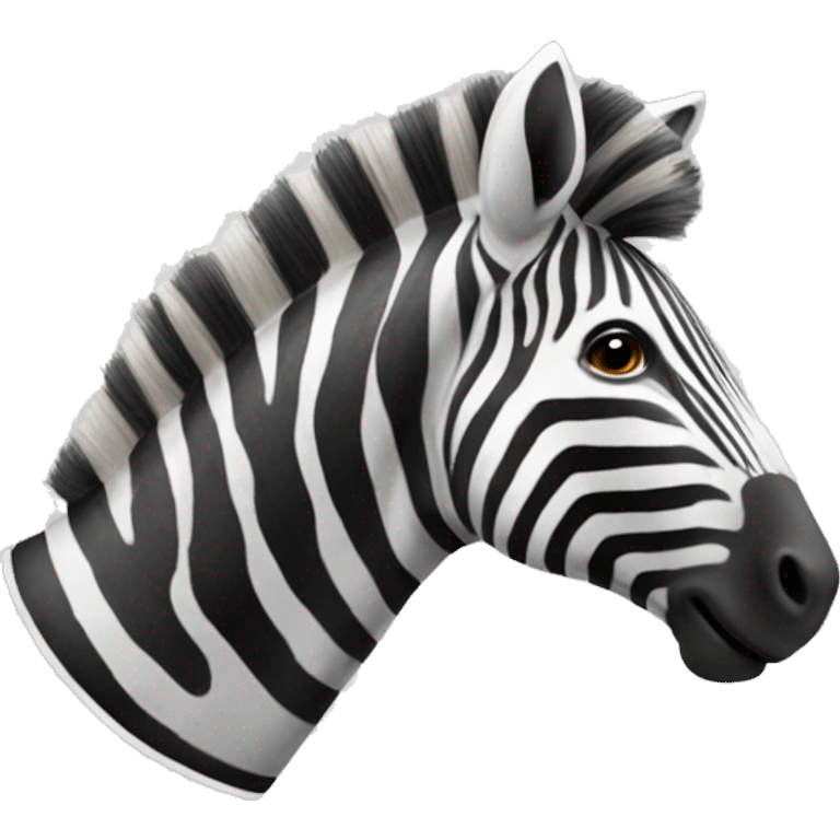 Un uomo di colore    che cavalca una zebra emoji