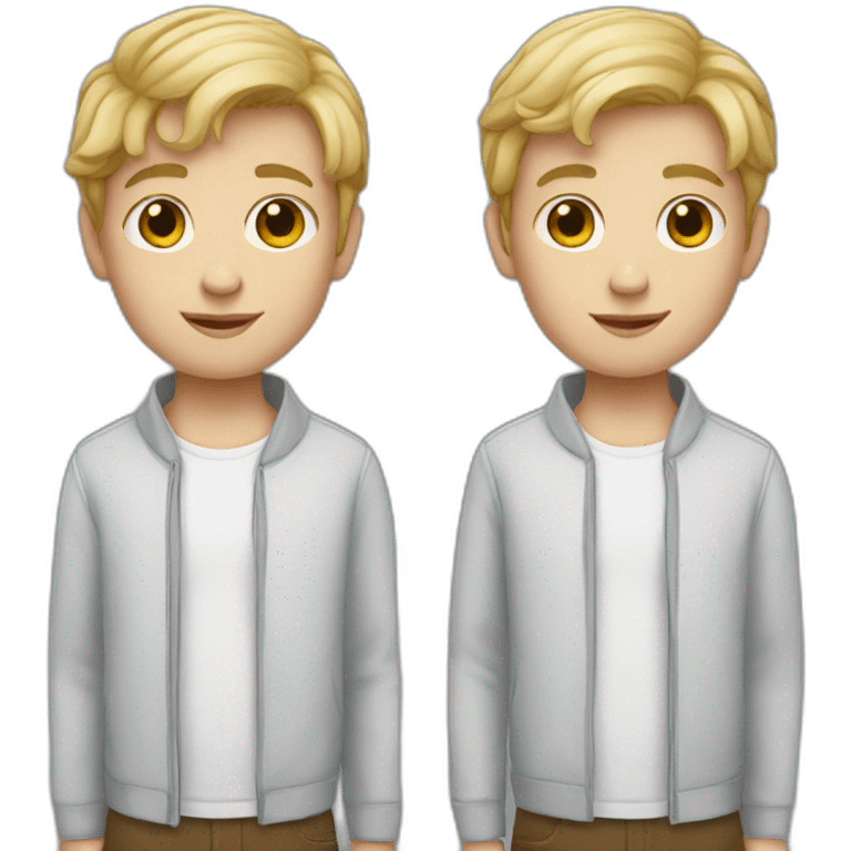 white boy twins emoji