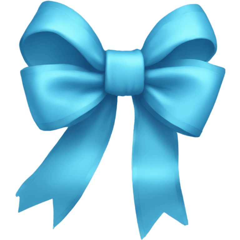 Skyblue bow emoji