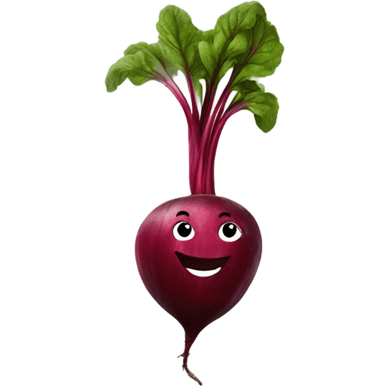 happy beetroot showing finger up emoji