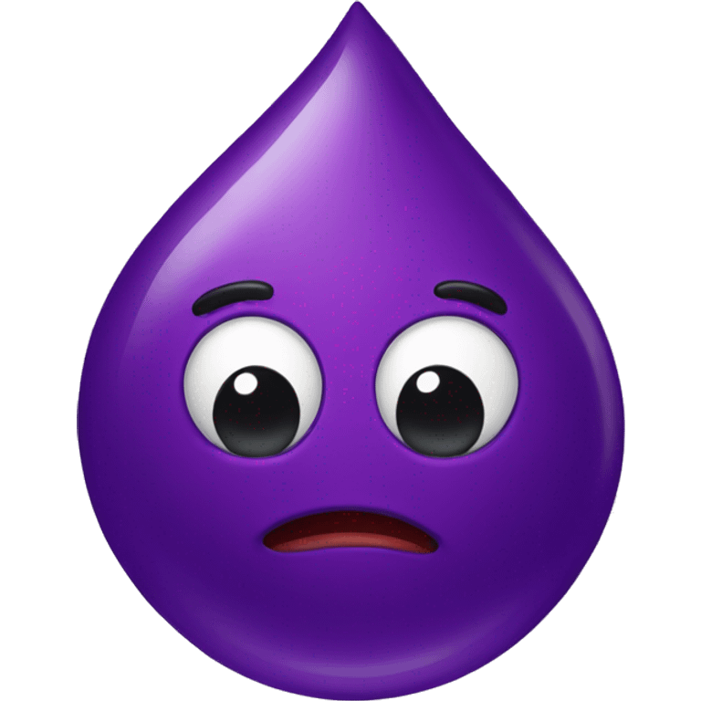 purple blood drop emoji