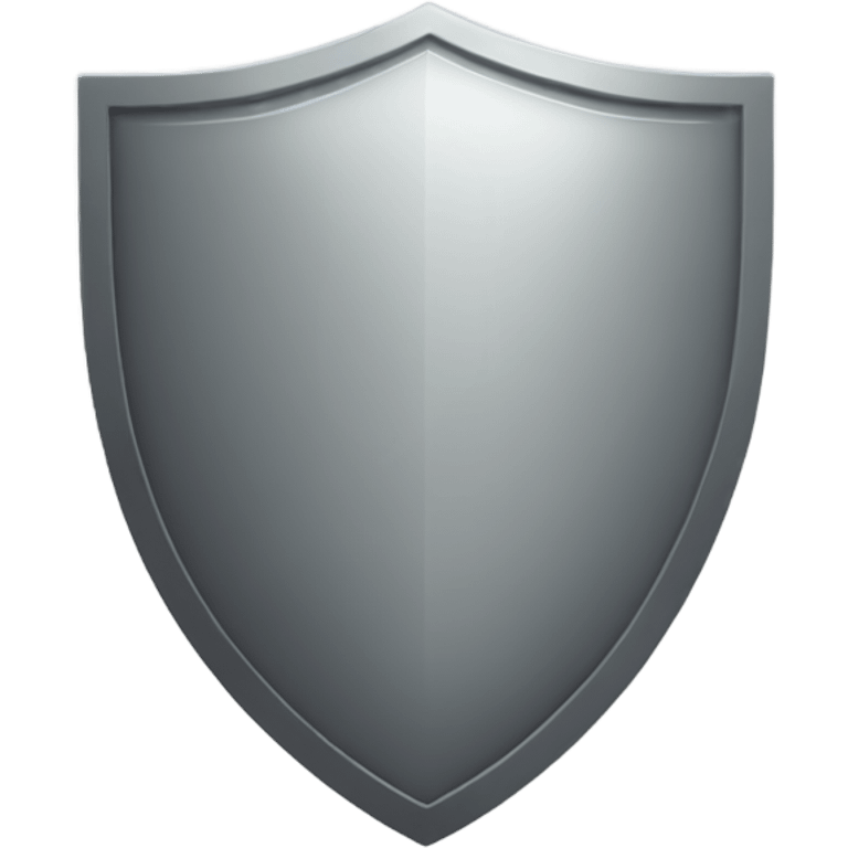 gray color shield icon with a checkmark inside it emoji