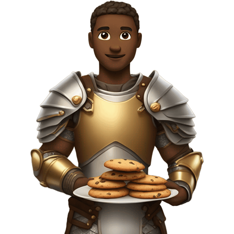 Warrior with cookies emoji