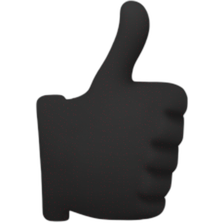 two thumbs up silhouette emoji