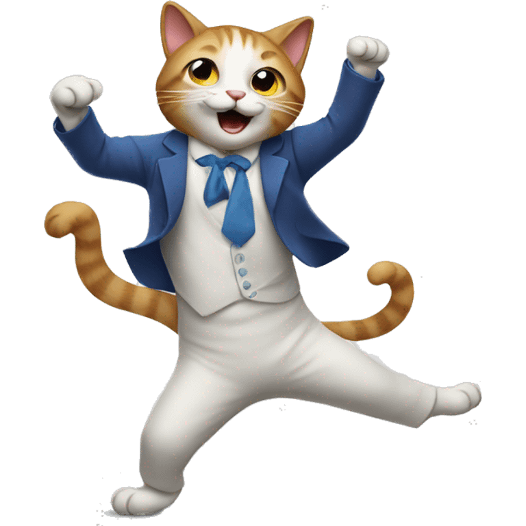 A cat dancing  emoji