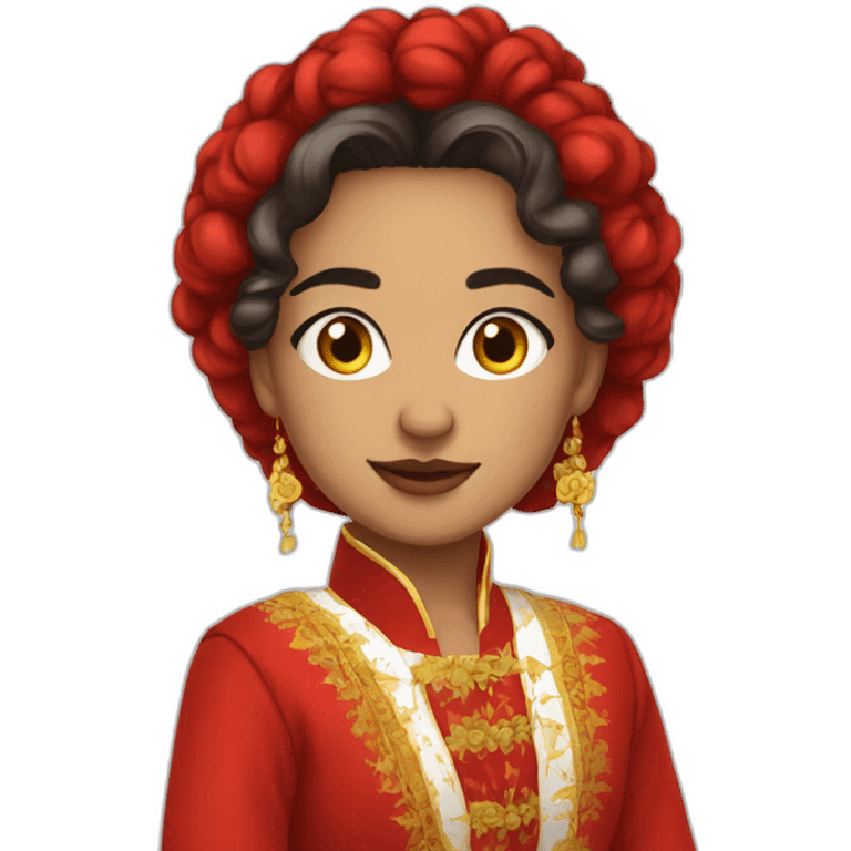 sexyy red in romanian traditional outfit emoji