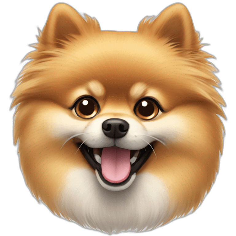 Happy pomeranian emoji