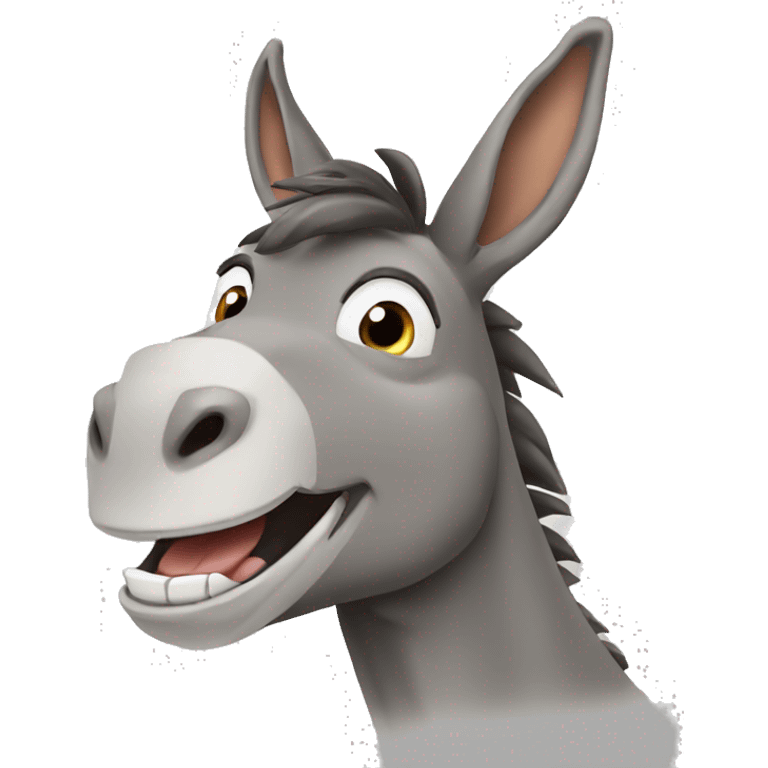 Donkey is laughing ￼ emoji