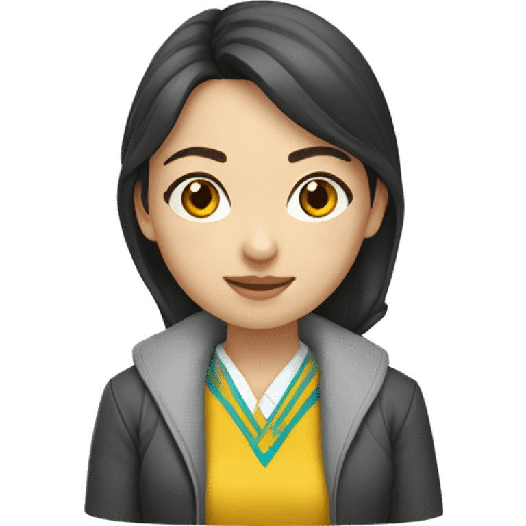 Kazakh university girl emoji