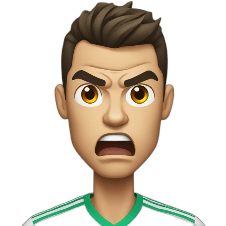 CRISTIANO RONALDO ANGRY emoji