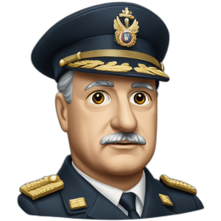 Général Charles de Gaulle avec son képi  emoji