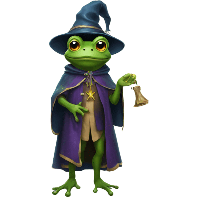 frog wizard  emoji