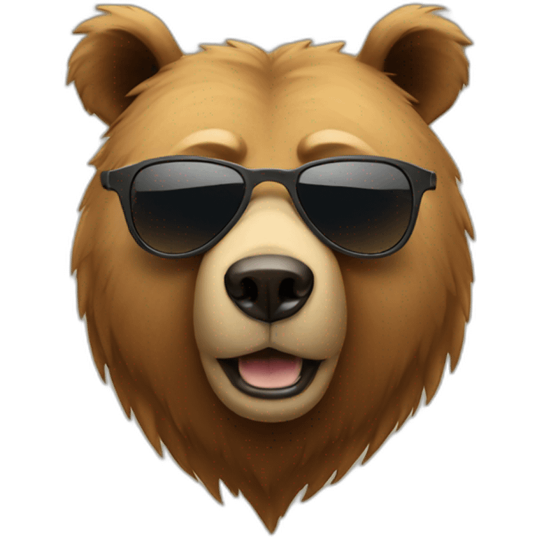 bear in sunglasses emoji