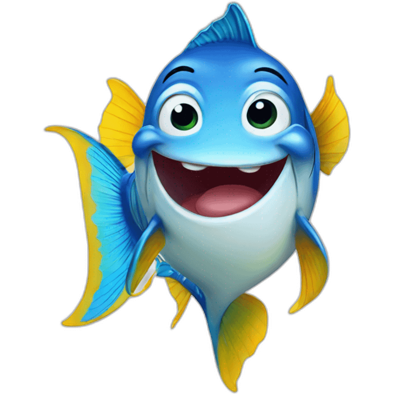 happy fish emoji