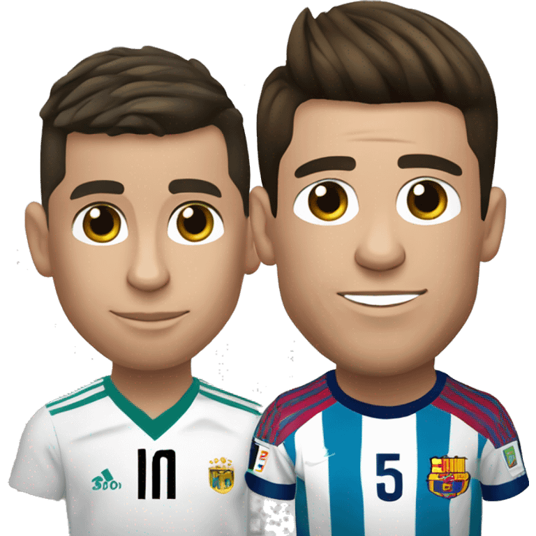 Cristiano Ronaldo  y Messi emoji