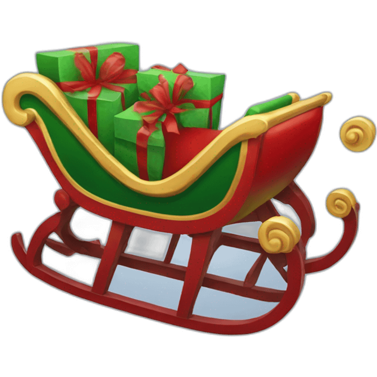 Christmas sleigh emoji