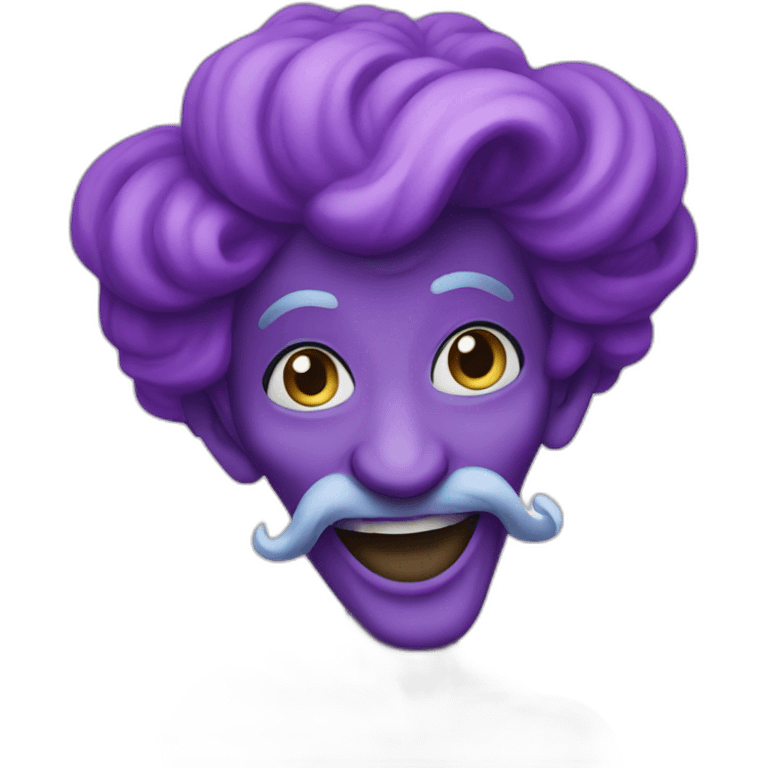 purple genie cartoon emoji