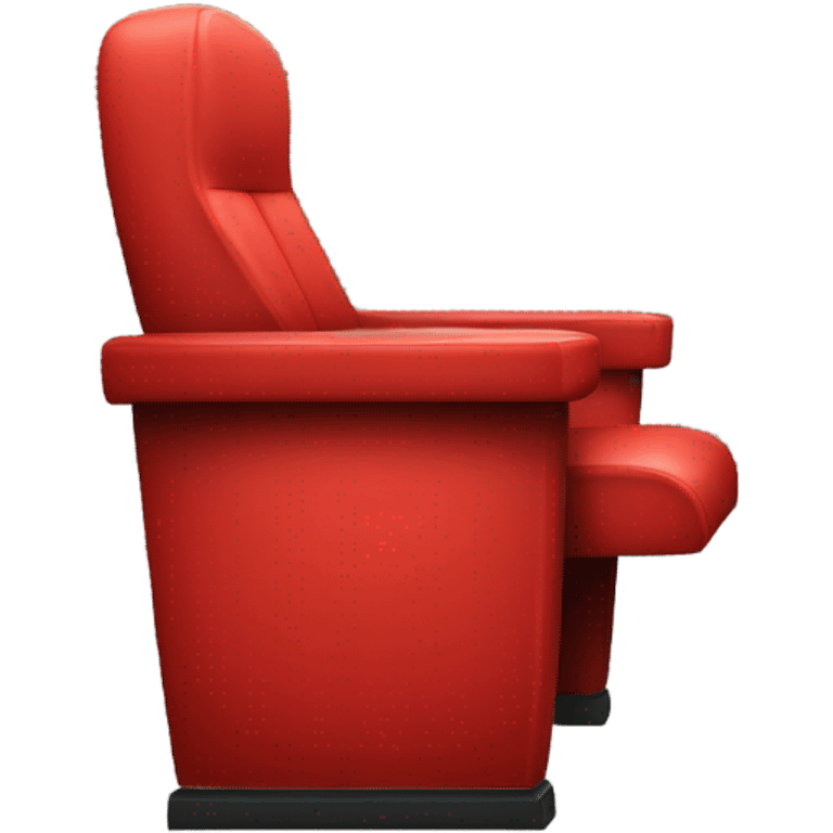  theater one red seat  front view emoji