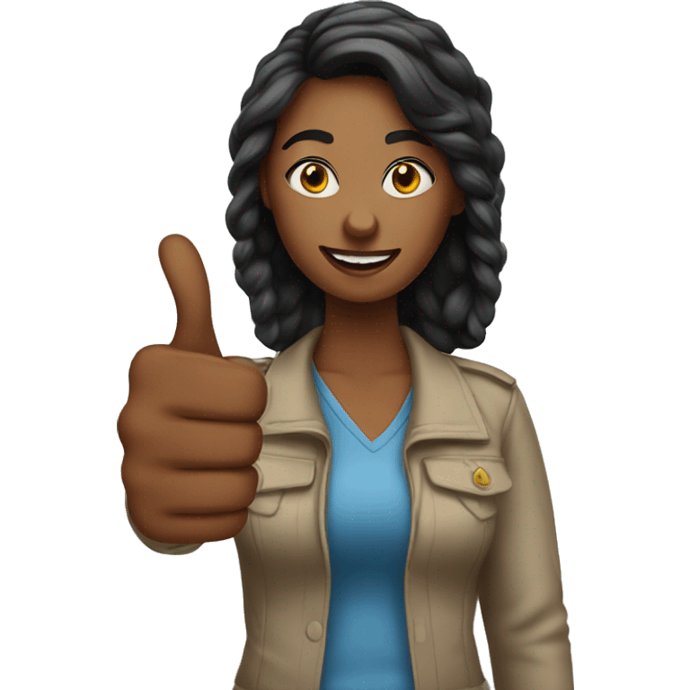 woman thumbs up emoji