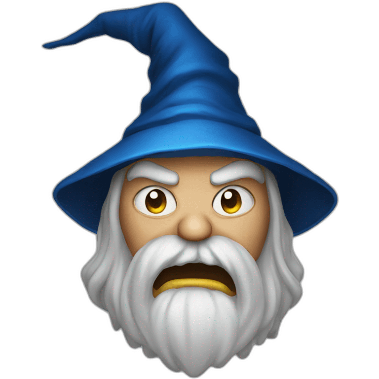 Angry wizard emoji