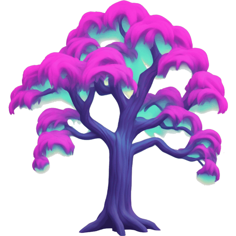 retro wave tree emoji