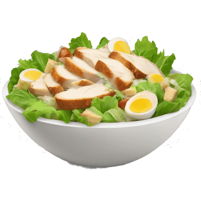 Chicken caesar salad emoji