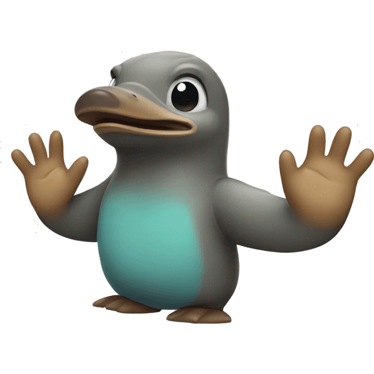 platypus high five emoji