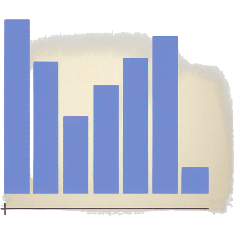 a paper with a bar chart and an upward trend emoji