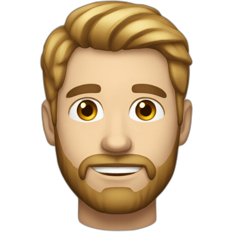 34 year old white caucasian with dark hair and light beard emoji