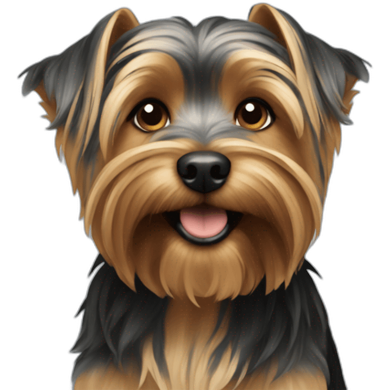 A dog of the Yorkshire Terrier breed. emoji