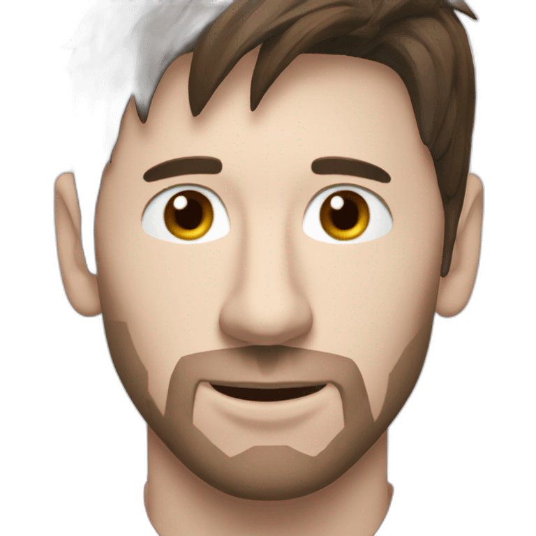 Messi in red emoji