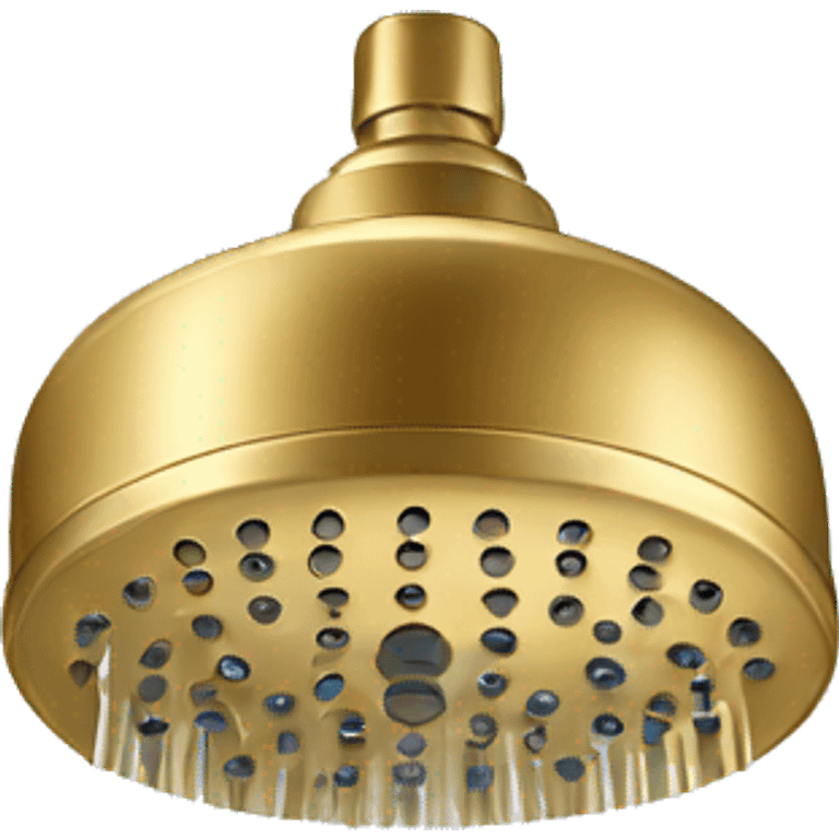 Shower Head in the Color Gold  emoji